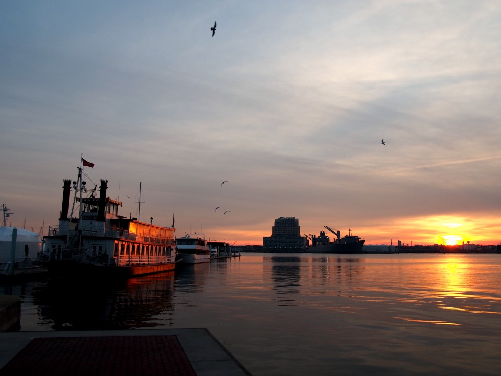 Baltimore Sunset Canton Waterfront