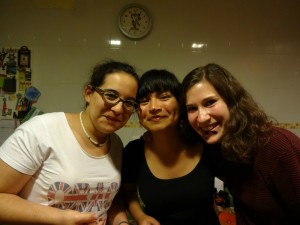 When I was living in Sevilla, I made almost all of my friends through couchsurfing. And yes, that is chocolate on our faces.