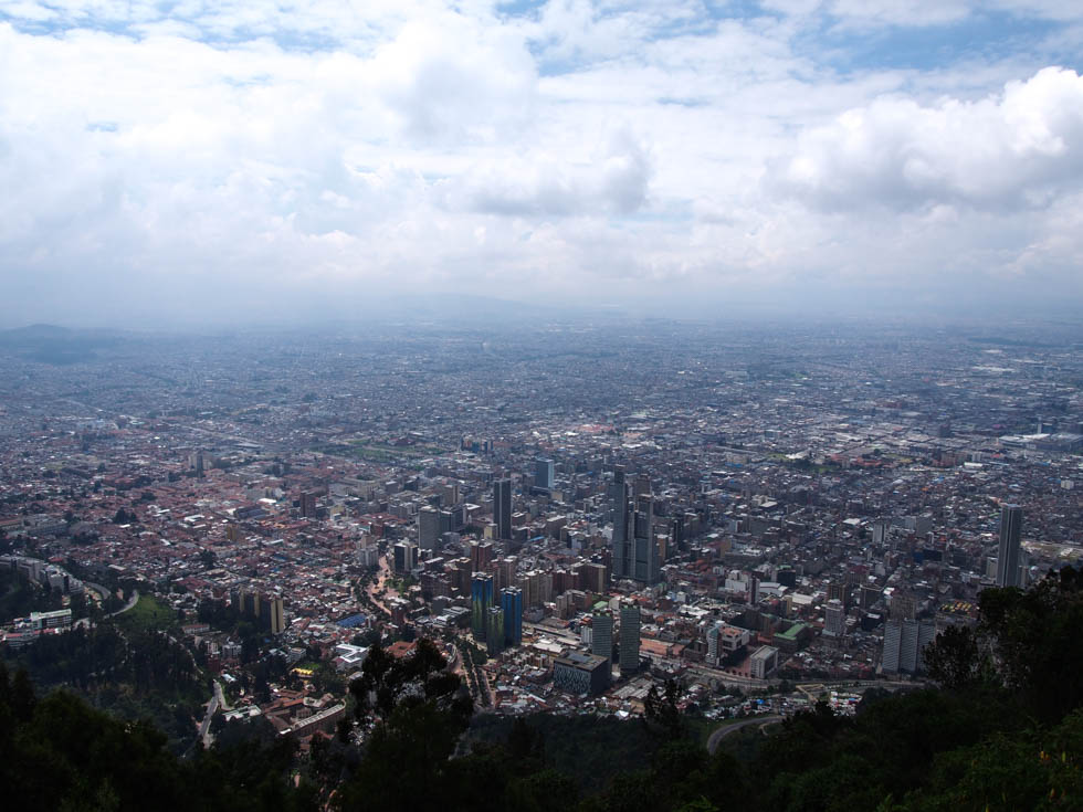 Arrival in Bogota Cerro del Monserrate