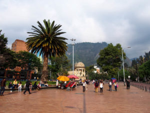 Parque Periodistas Arrival in Bogota