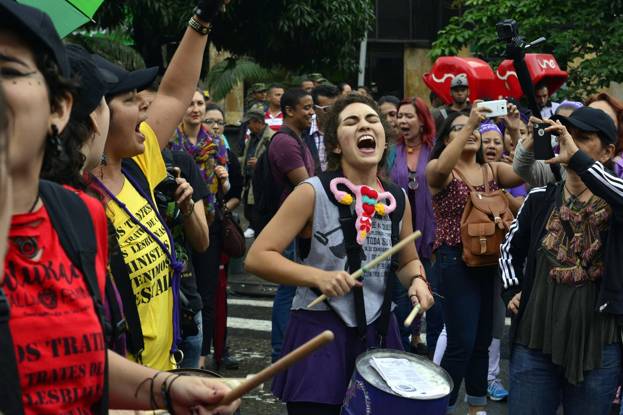 International Women's Day Rally Protestors