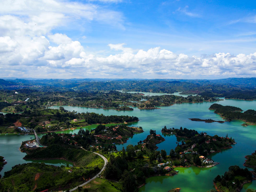 Lakes in Guatape, Colombia