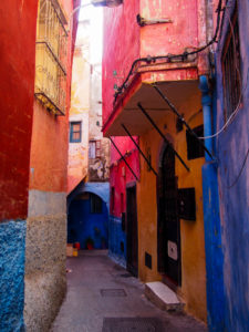 Tangier Medina Colorful Alley