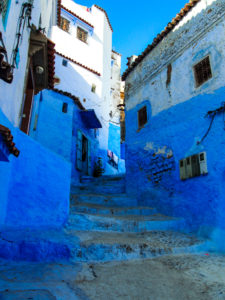 Chefchaouen, Morocco Blue Staircase