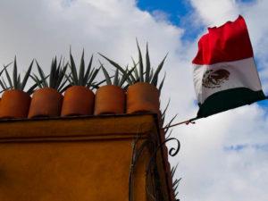 San Miguel de Allende, Mexico Rooftop Flag