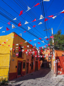 Sin Miguel de Allende, Mexico Street Flags