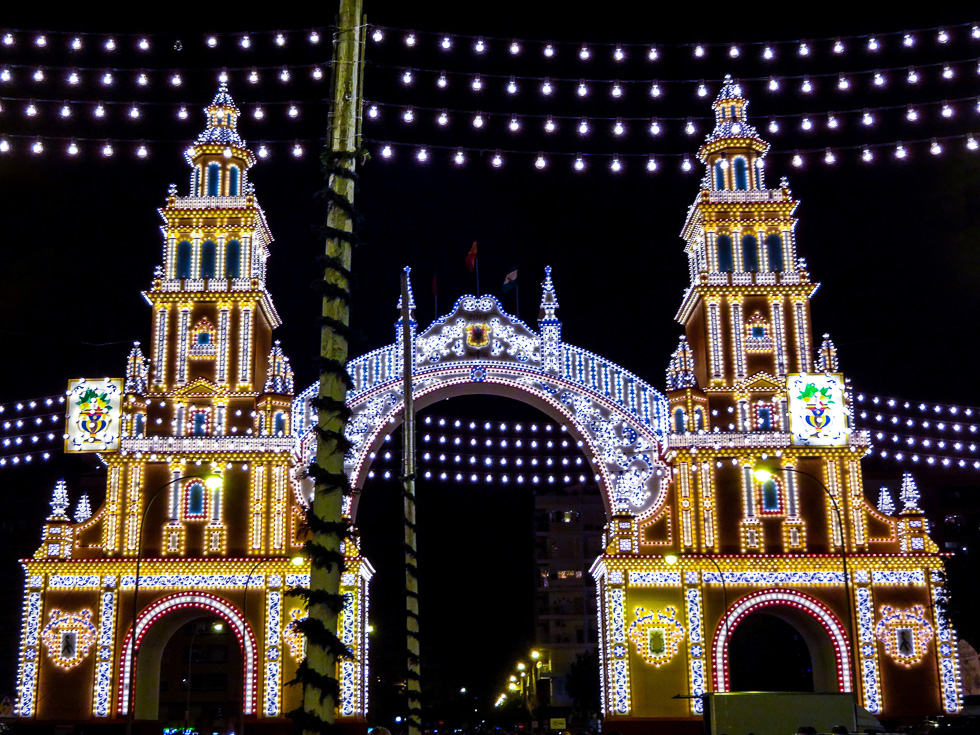 Seville Spain Feria de Abril Alumbrado