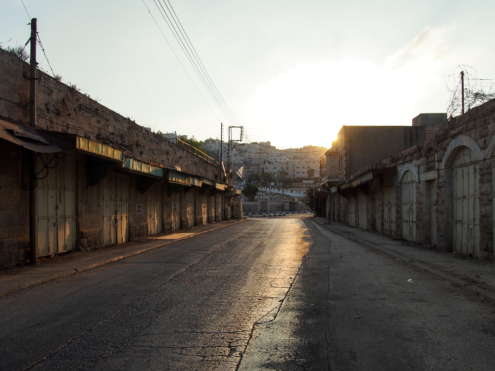 Hebron, Palestine Al Shuhada Street Sunset