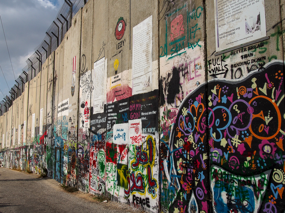 Bethlehem, Palestine separation wall graffiti