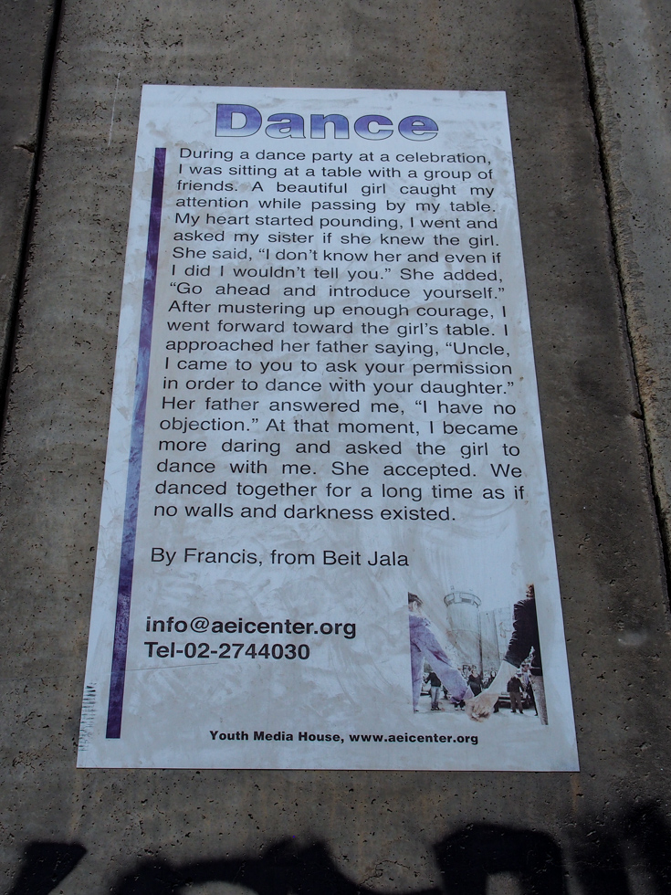 Dance sign Bethlehem Palestine